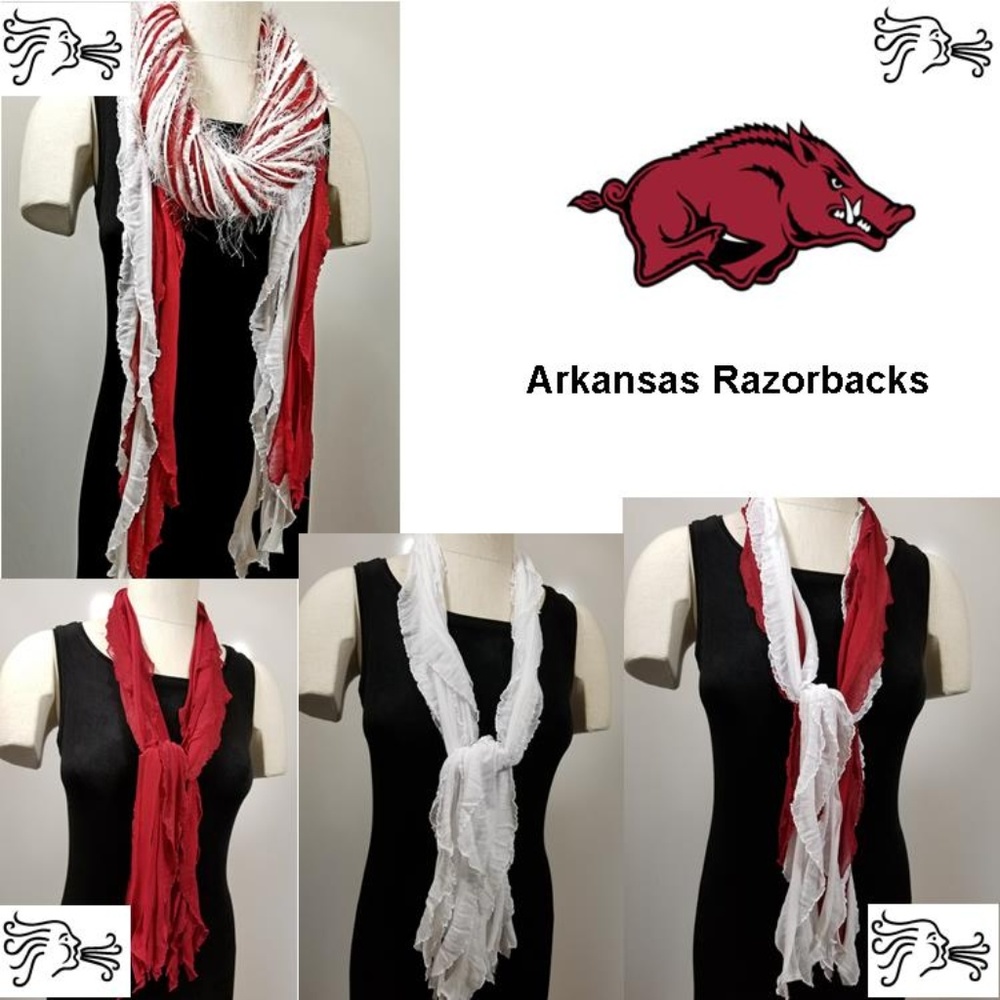NCAA SEC Arkansas Razorbacks Scarf Lightweight